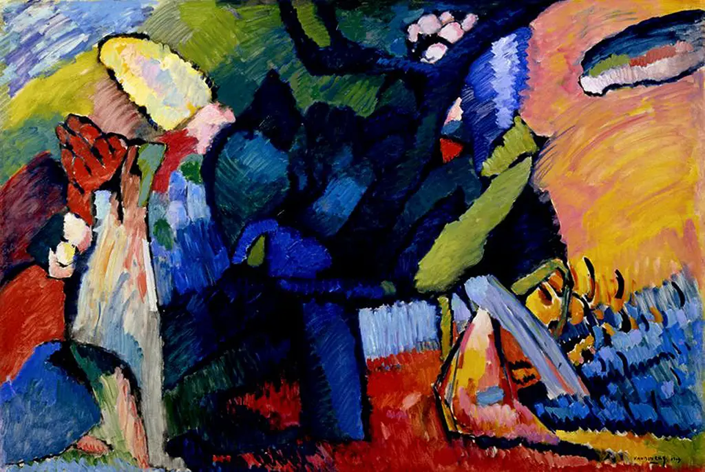 Improvisation 4 in Detail Wassily Kandinsky